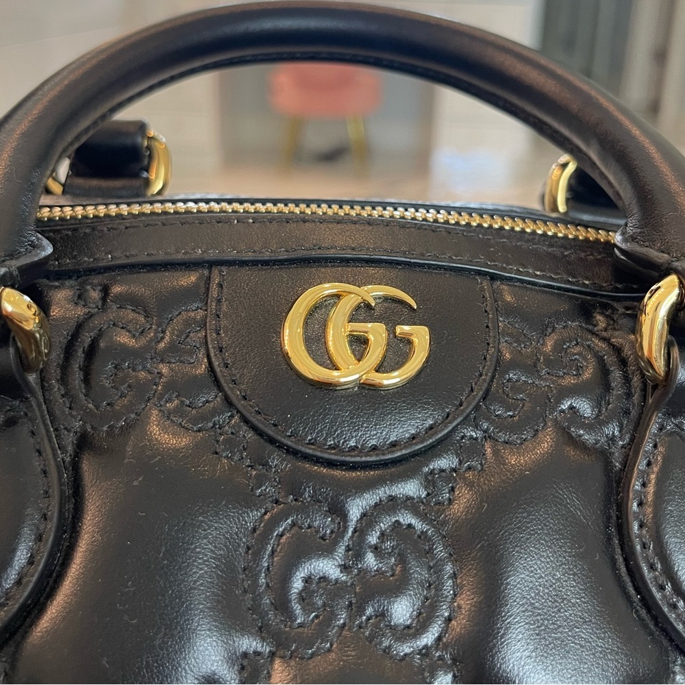 NWT Gucci GG Matelassé Medium Bowler Bag - Picture 6 of 10